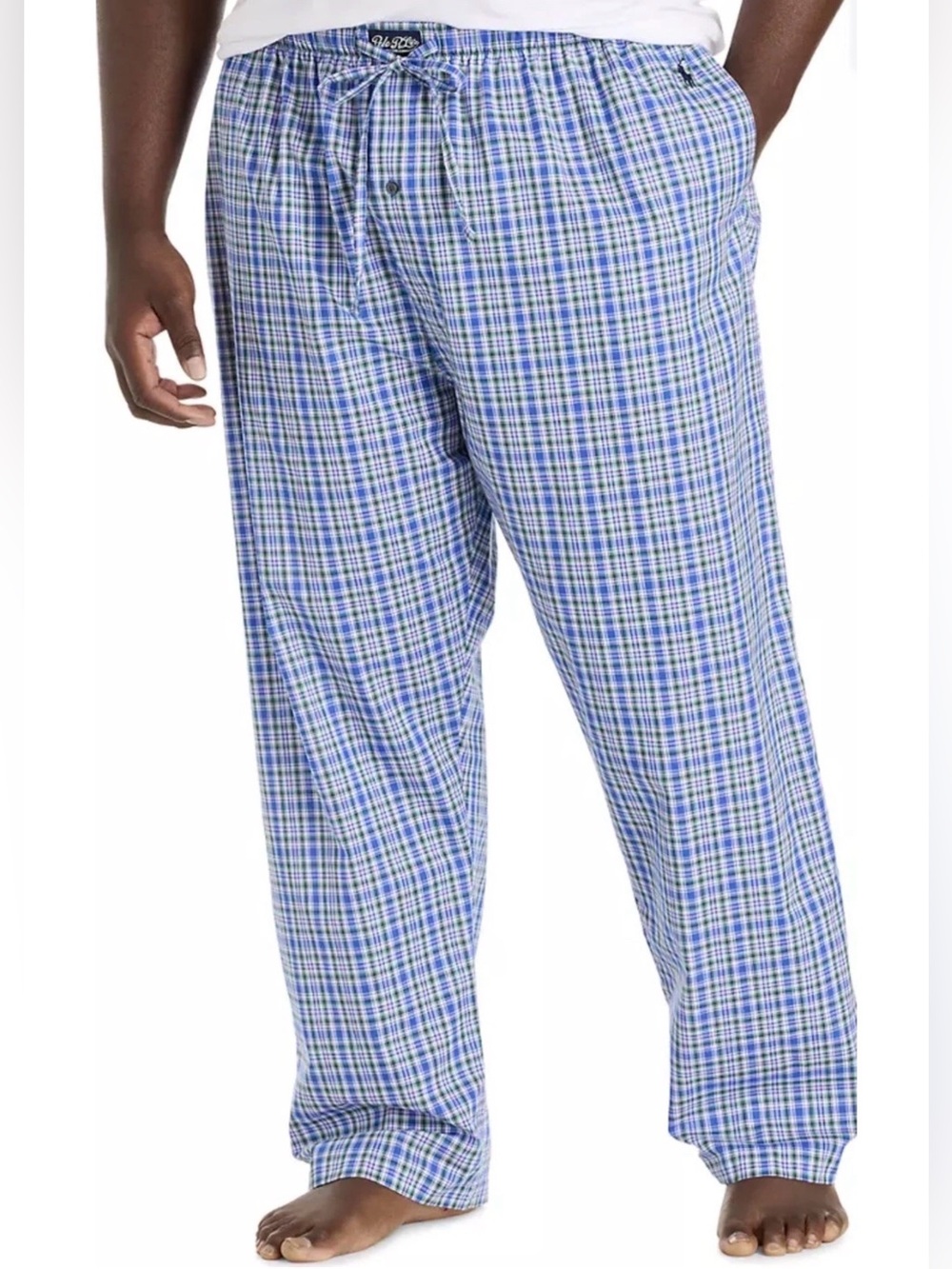 Polo Ralph Lauren Mens Plaid Pajama/Lounge Pants Blue Multicolor Sz 3XL NWT